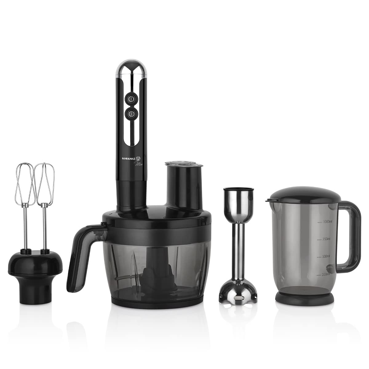 Korkmaz Mia Multi Blender Set SiyahKrom