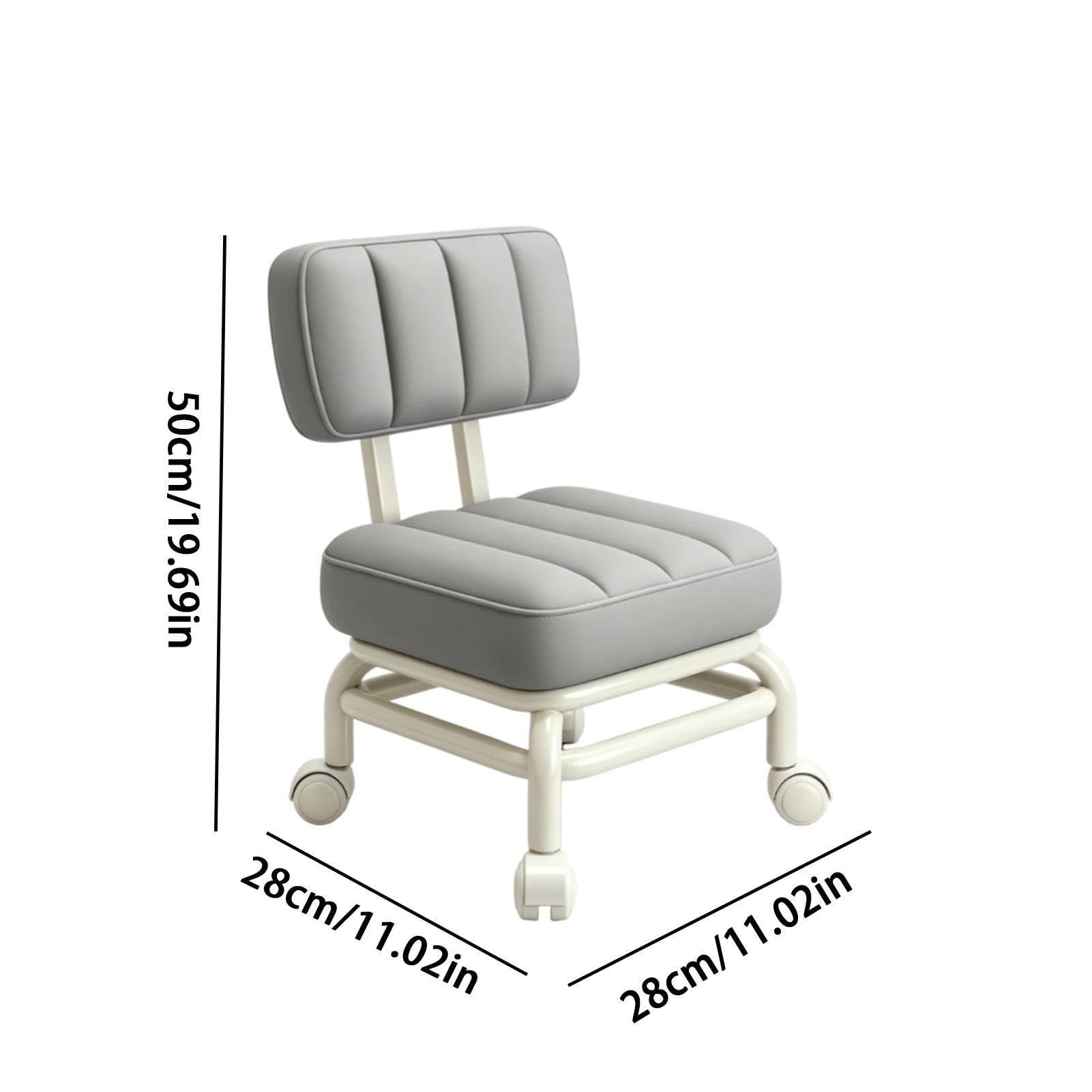 Sgabello con ruote, impermeabile, girevole a 360 gradi, con spessore