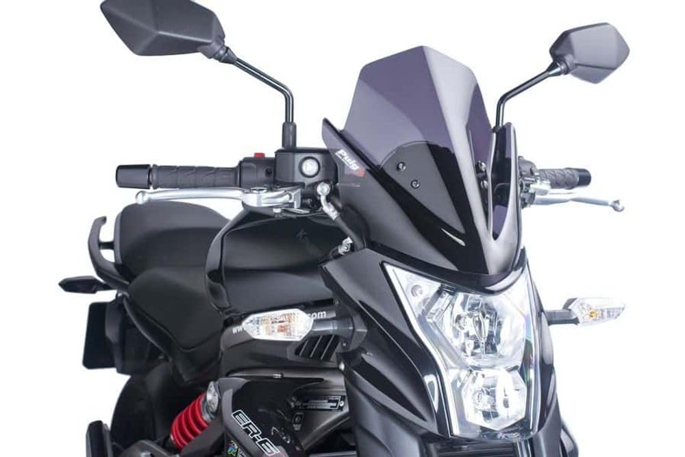 Puig 5997F - Parabrezza di nuova generazione ER6n 12-13 trasparente/grigio scuro fumo
