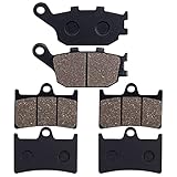 Cyleto Front & Rear Brake Pads for YAMAHA R1 YZFR1 YZF-R1 2004 2005 2006 MT07 MT-07 A, Tracer 700,...