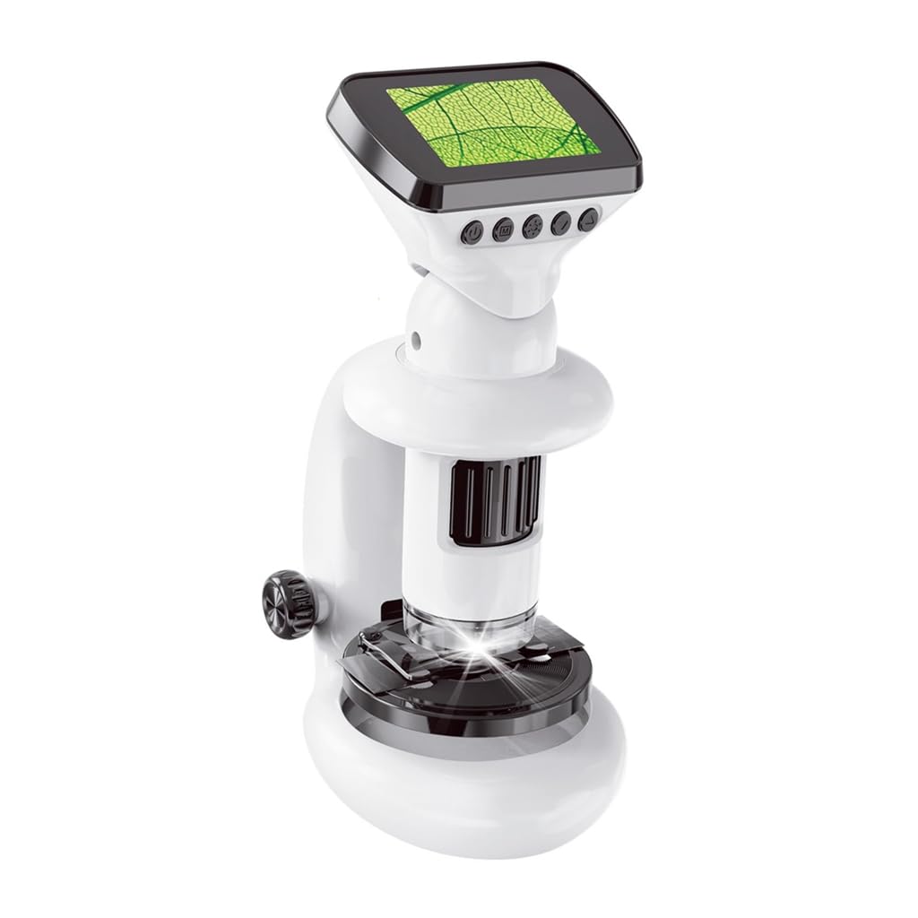 TECPHILE WiFi Microscope for Kids Students 1000X Hand Held Mini Portable Digital Microscope Kit with Screen Share 1080P, 2.0" LCD Screen | Rechargeable | Photo & Video Recording