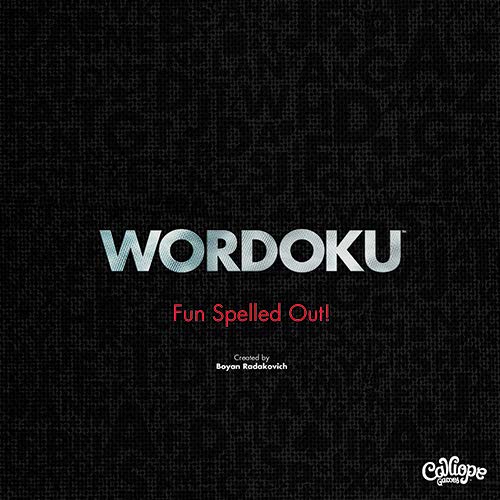 Calliope Wordoku - Fun Spelled Out! - Crossword/Sudoku Blended Family Board Game #TOP7