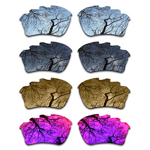 ToughAsNails Set of 4 Polarized Replacement Lenses for Oakley Half Jacket XLJ Vented Pack-BSBM3