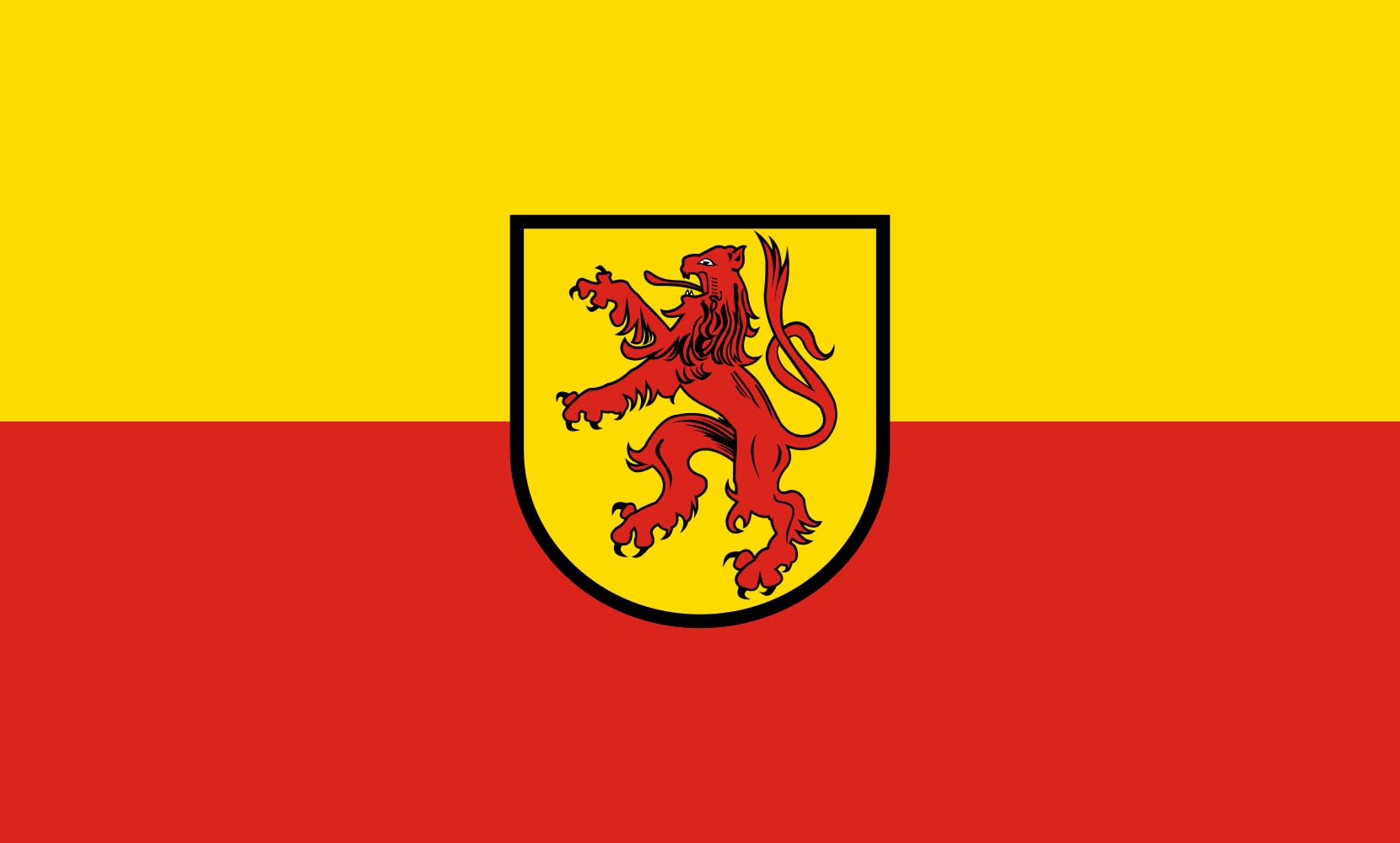 Drapeau Large Bräunlingen de 1.35m² pour mât extérieur