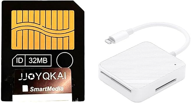 SmartMedia Card 32MB SM Memory Card Smart Media Card W/Lighting to Memory Card Reader