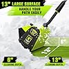 VOTLEMI 40V Cordless Snow Shovel, 13 Inch 4.0Ah Electric Snow Shovel with Directional Plate, Brushless Cordless Snow Blower for Pathway, Patio, Deck, Driveway, Green