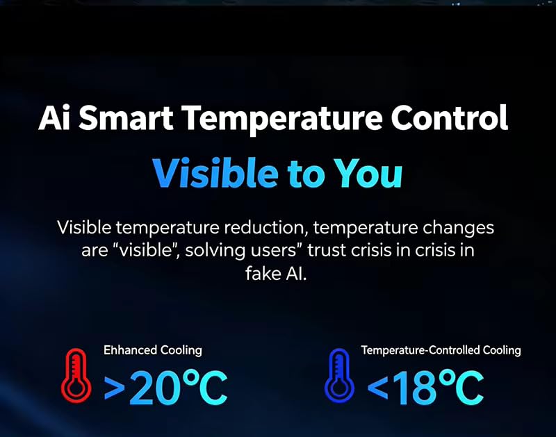 Image of Cubonic SL91 Mobile Game Phone RGB Cooler Semiconductor Heatsink with 3 Gear Speed(P2, P1, AI), LED Temperature Display, Type C Radiator Radiator for Gaming /Streaming /Editing