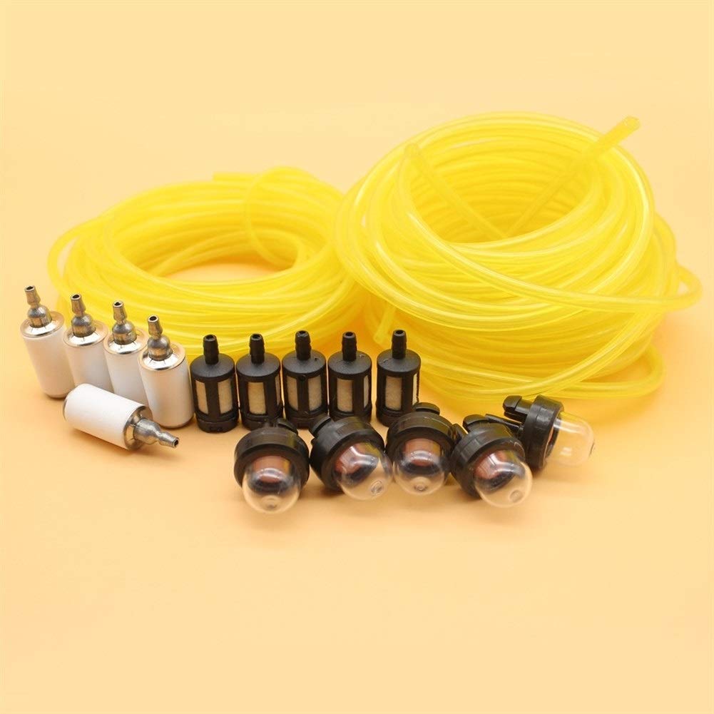 Beixi Tempo 5M (16,4 Piedi) Tygon Benzina Linea Tubo Carburante Filtro Primer Kit Lampadina for Stihl Husqvarna Trimmer Trimmer Jonsered Motosega Blower