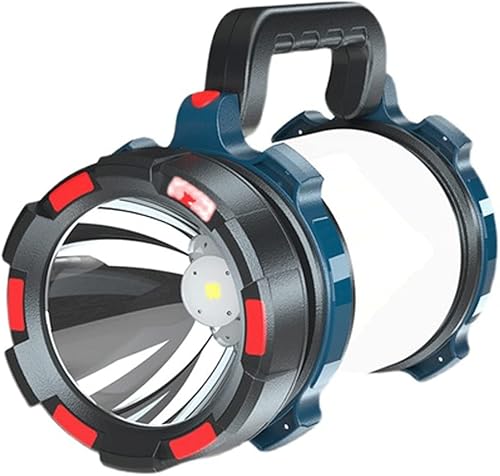 ZCMEB - Linterna de alta potencia recargable potente con luz lateral para acampar al aire libre linterna brillante