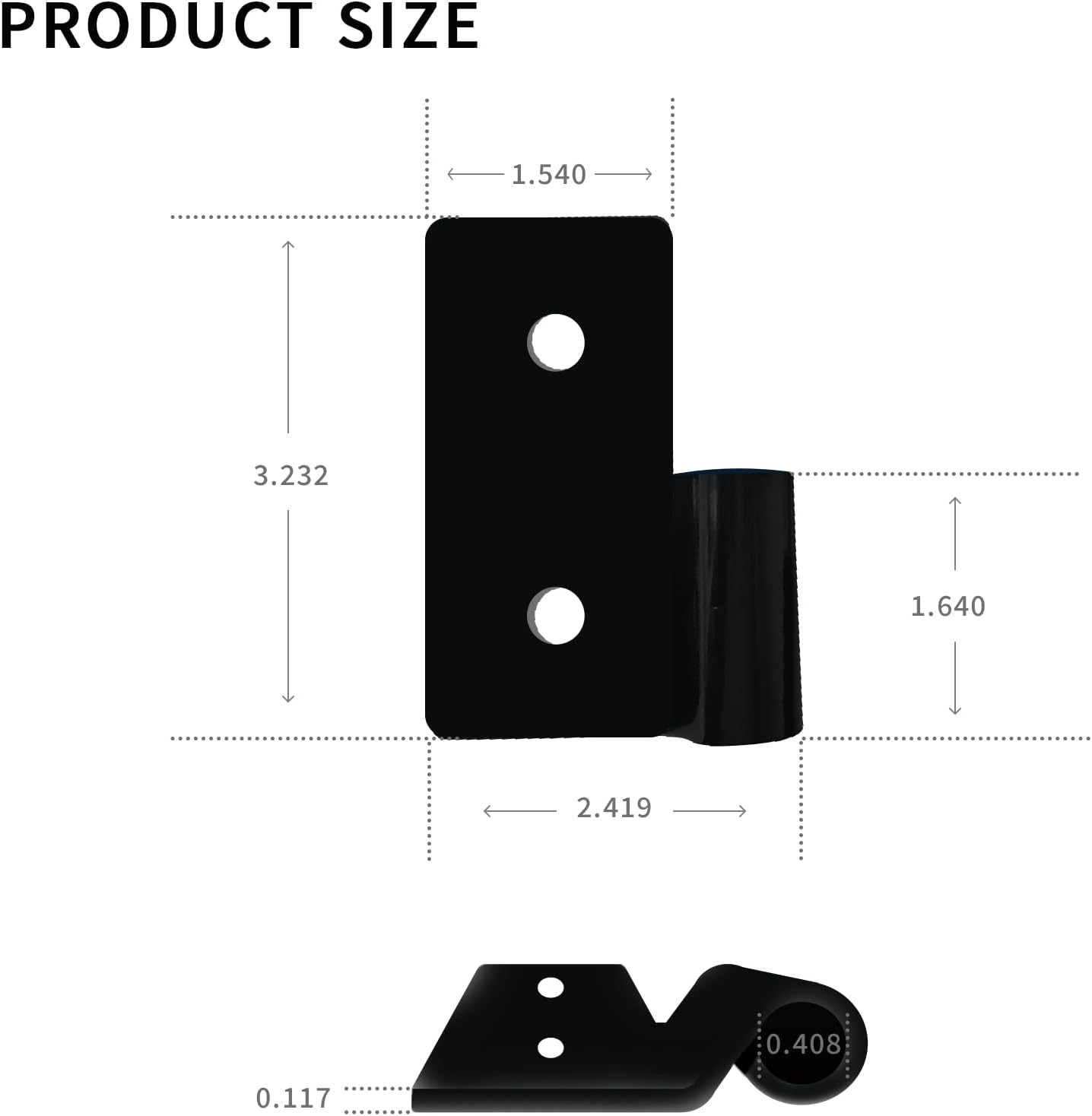 2 Set 11202.03 Lower Door Hinge Brackets Compatible with Jeep Wrangler/CJ/TJ/YJ, Door Hanger Hinge Fit for 1997-2006 Jeep Wrangler,1997-2006 Jeep TJ,1976-1986 Jeep CJ