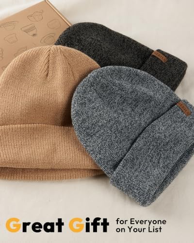 Bebila Unisex Beanie Hats for Men and Women, Knit Winter Beanie (Mix Color) - 3