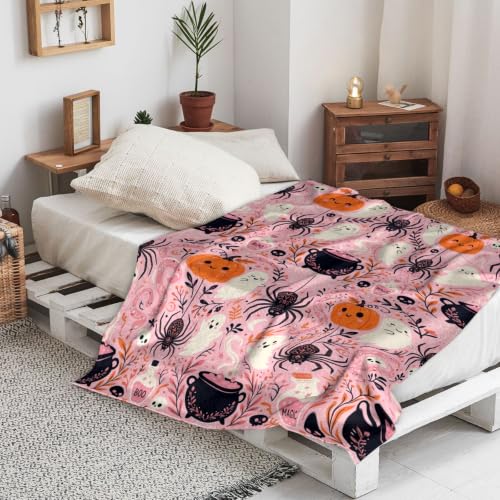 Plaid doux Halloween grand format pour éliminer les frissons nocturnes