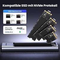 UGREEN 10Gbps M2 SSD Gehäuse USB 3.2 Gen 2 Aluminium NVMe Gehäuse – Ansicht 4