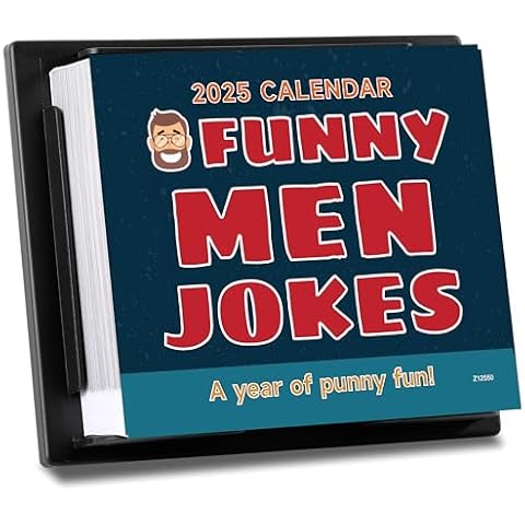Calendar 2025-365 Days a Year of Hilariously Funny Jokes, Funny Quotes, Humour that the Whole Family will Enjoy, Funny Jokes Desk Calendar Cover