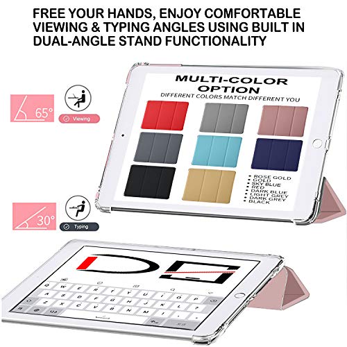 Image of DuraSafe Cases For iPad 9th 8th 7th Gen Case A2602 MK2L3HN /A A2604 MK2P3HN /A A2603 A2605 MK663HN /A MK2N3HN /A MK6A3HN /A MK693HN /A A2270 MYLC2HN /A MYL92HN /A A2428 A2429 A2430 A2197 MW762HN /A - Rose Gold