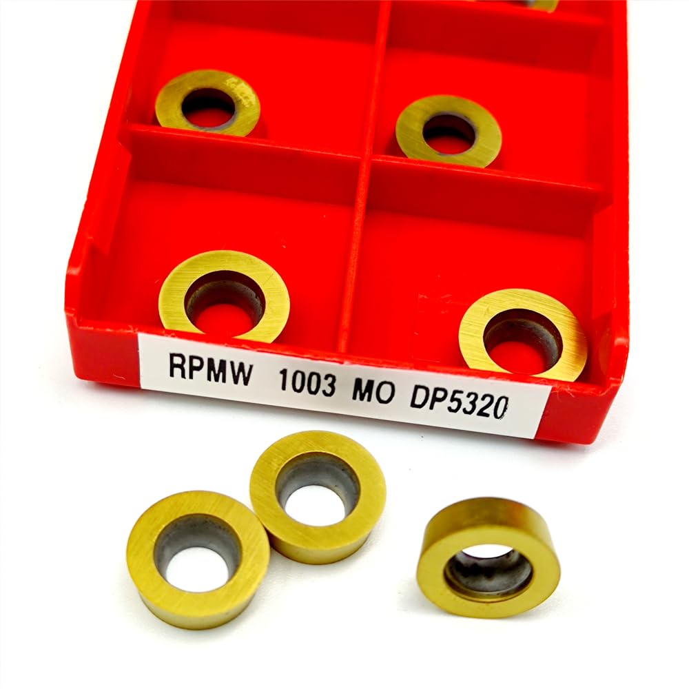 Herramientas de torno de acero inoxidable. Herramienta de aleación dura alta calidad, 10 Uds., RPMW1003 MO DP5320, procesamiento con inserto carburo torno APMT 1135, herramienta torneado