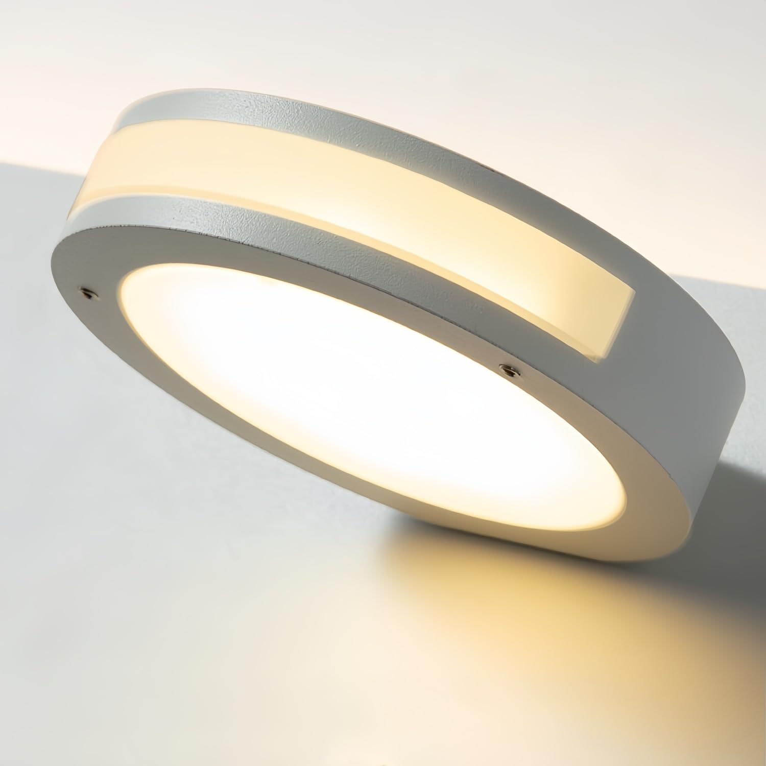 Lampada da Parete LED Moderna Ricarica Wireless e USB 30 cm x 12 cm Luce Notturna Orientabile per Camera da Letto Rotabile Applique Luce Notturna Illuminazioni per Pareti Bianco (A destra)