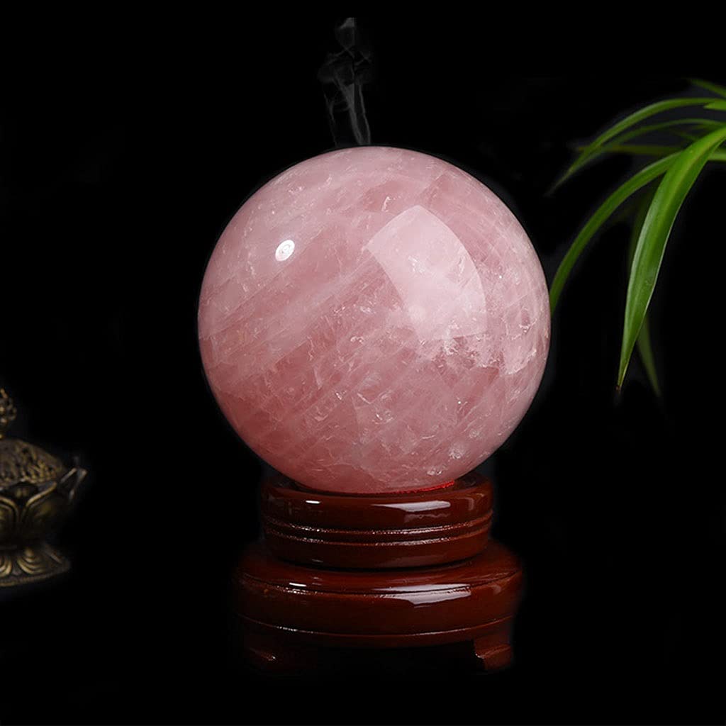 Fengshui Ball Exquisito polvo natural en bruto Adornos de bolas de cristal Adornos de escritorio Oficina Sala de estar Feng Shui Decoraciones for el hogar Cristales y piedras preciosas decoración de l