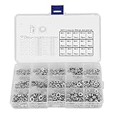 300Pcs M2/M3/M4/M5 Nuts Pressure Riveting Self Clinching Nuts Metal Fastener Tool