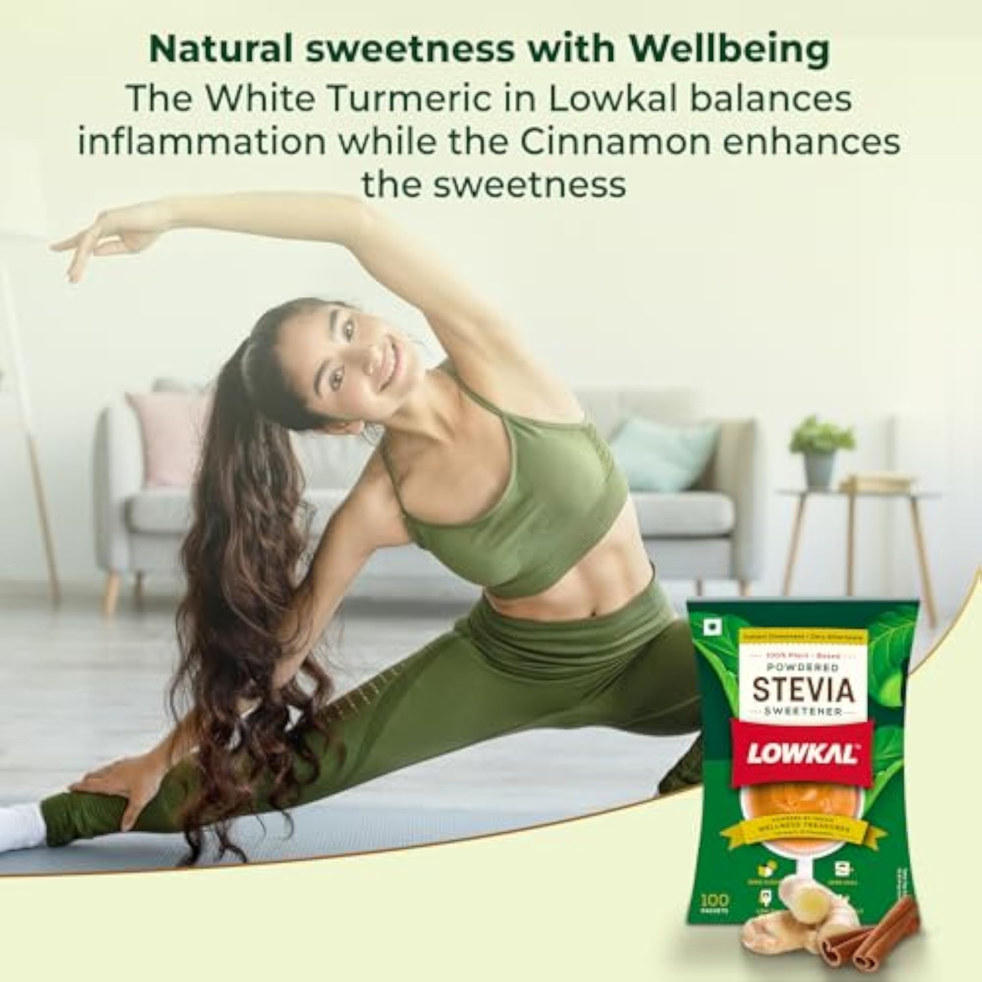 Stevia Powder Sachets, 100 Packets