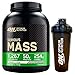 Optimum Nutrition Serious Mass Proteína de suero de leche en polvo para la masa muscular con creatina glutamina y vitaminas galletas y crema 2,73 kg 8 porciones + Shaker