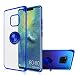 Huawei Mate 20 Pro Case, [360° Ring Stand ] Crystal Clear [Electroplated Metal Technology] Silicone Soft TPU [Shockproof Protection] Ultra Thin Cover for Huawei Mate 20 Pro (Blue, Mate 20 Pro)