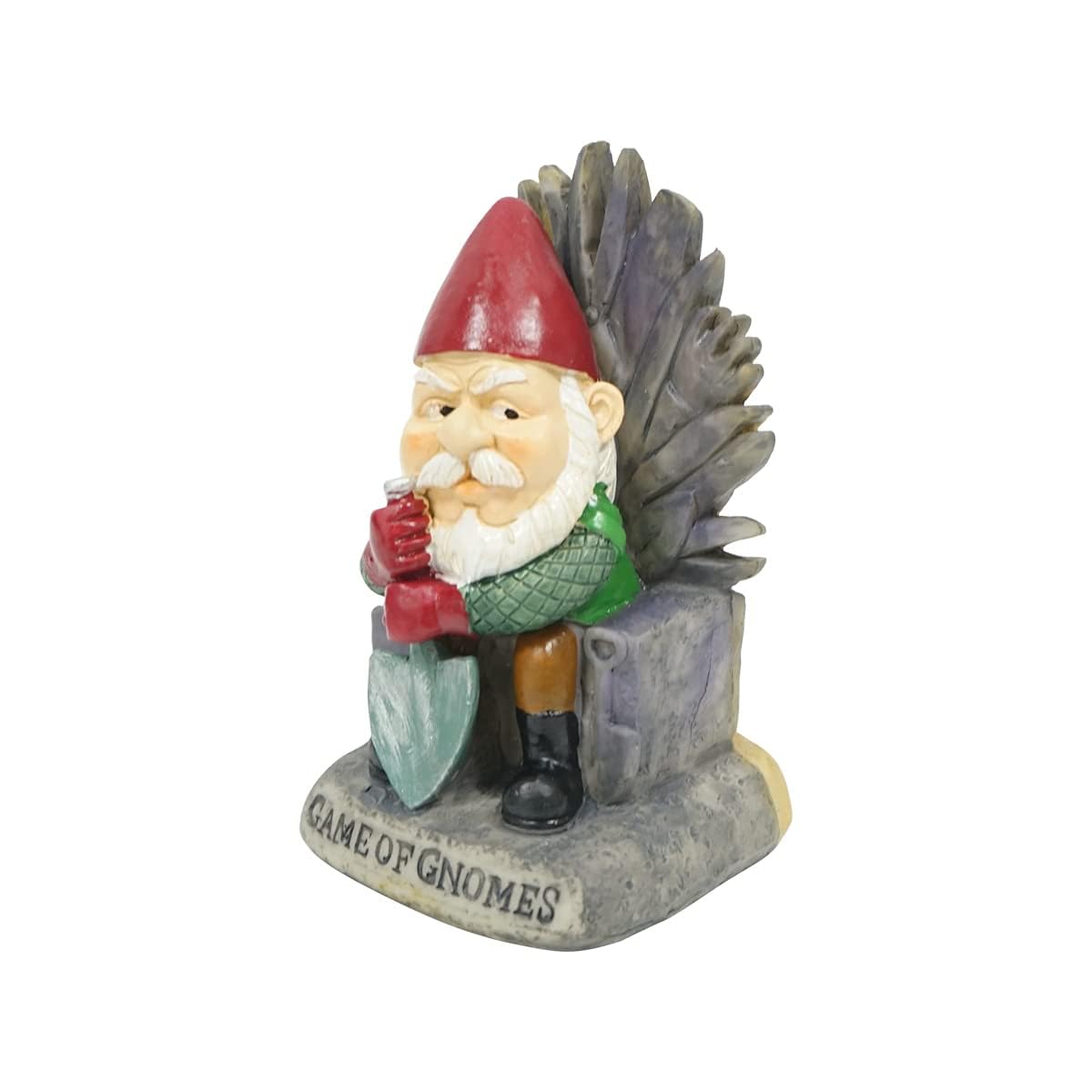 EraSpooky Estatuas de gnomos de resina de 6 pulgadas, decoración al aire libre, esculturas novedosas, decoración de patio, césped, regalos divertidos de jardín