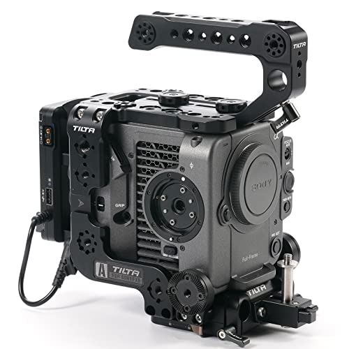 Tilta FX6 Cage, Kamerakäfig kompatibel mit Sony FX6 V-Mount Advanced Kit Filmmaking Cage mit Quick Release Baseplate, V-Mount Battery Plate und Multi-Functional Top Plate ES-T20-B-V