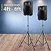 PA Speaker Stand by Hola! Music, Professional Tripod Structure, 4-6ft Adjustable Height, Model HPS-200S