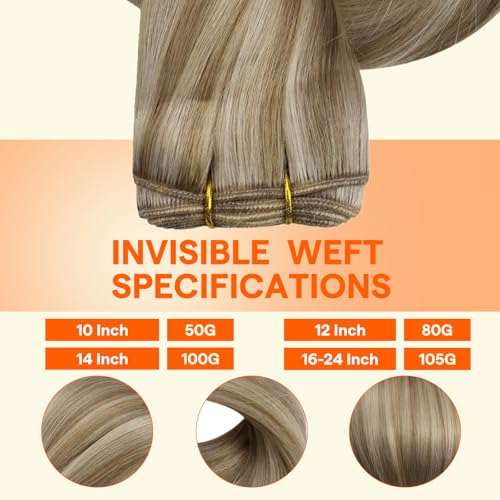 Image of Full Shine Weft Hair Extensions, 80G 12 Inch, Sew In Remy Hair