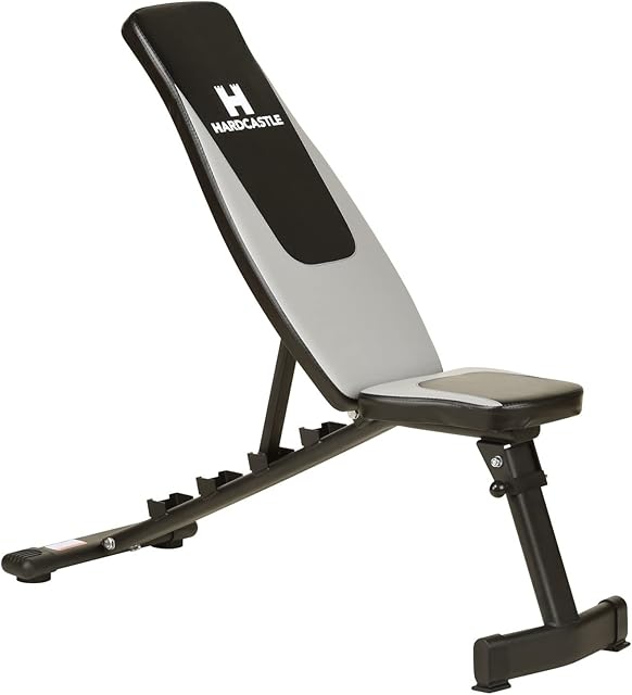 Hardcastle Folding Adjustable Weight Bench with Flat and Incline Angles - Strong Fold Away Design