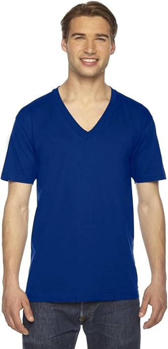 Unisex Fine Jersey Short-Sleeve V-Neck 
