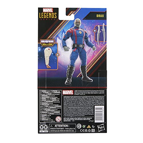 Marvel Legends Series Drax, Guardians of the Galaxy Vol. 3 6-Inch Action Figures, Red, Medium - Image 3