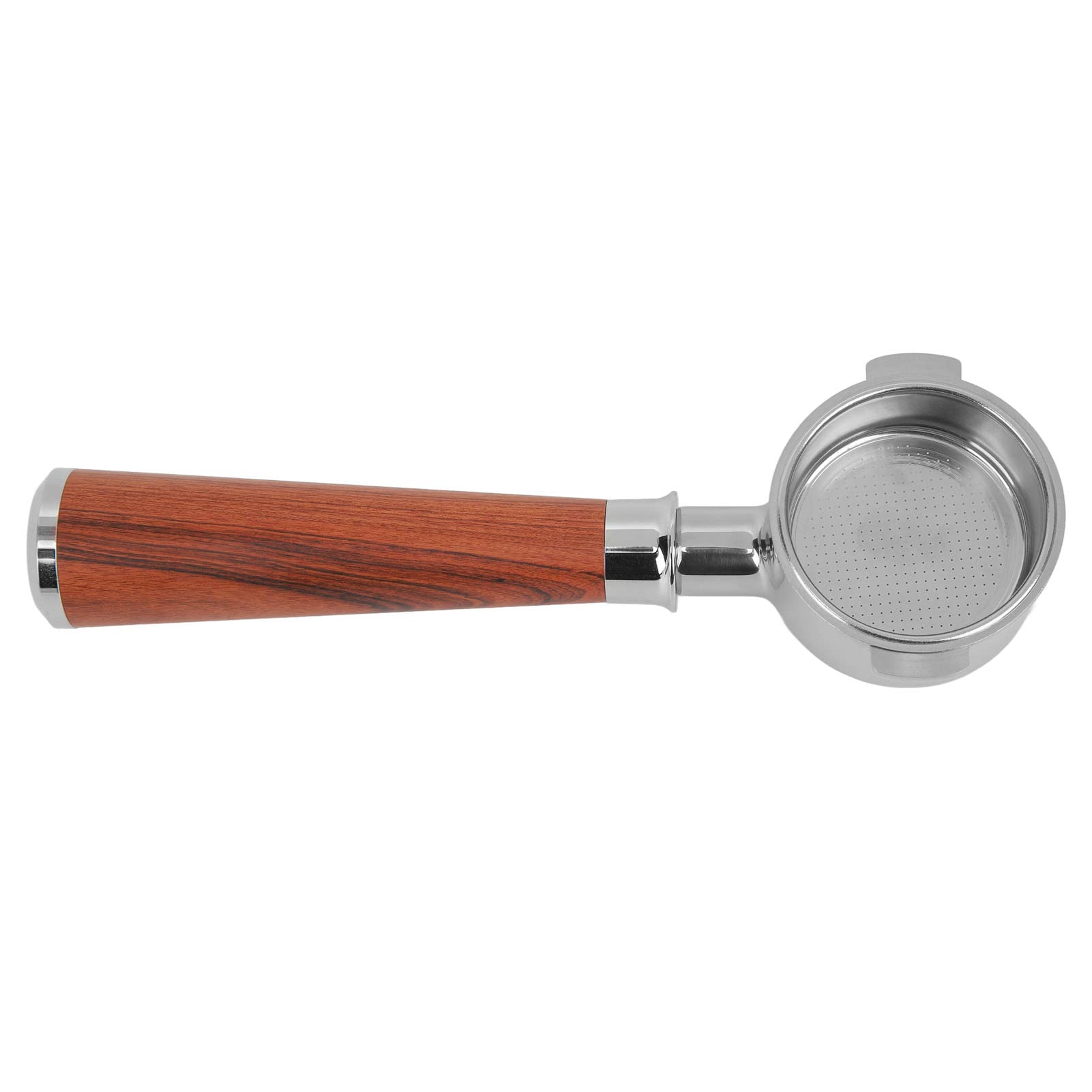 Portafiltro per caffè 51mm Senza Fondo con Manico in Legno (Type