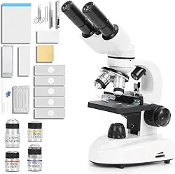 Microscopio, Microscópio óptico profissional 5000X, Com Kit de Microscópio Eletrônico Trinocular Profissional Biológico