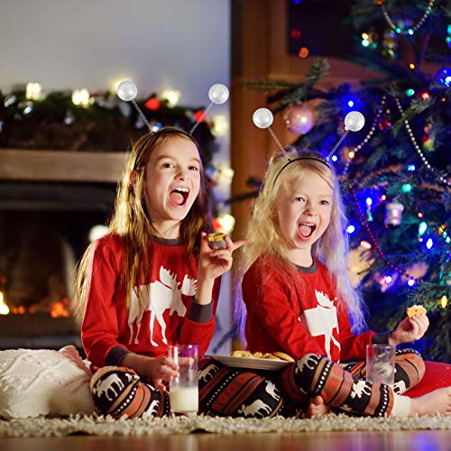 KESYOO 3 Peças de Prata Marciano Alienígena Tiara Boppers Criativo Cocar Bola de Espuma Aro de Cabel