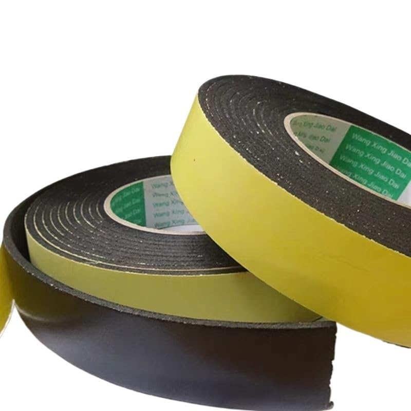 1pc 5M/10M Strong Adhesion EVA Black Sponge Foam Rubber Tape - Anti-Collision Seal Strip for Doors and Windows(40mmx3mmx5m)