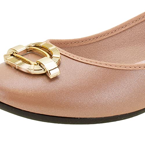 Sapatilha Moleca Bico Redondo Metal Feminino 5726104