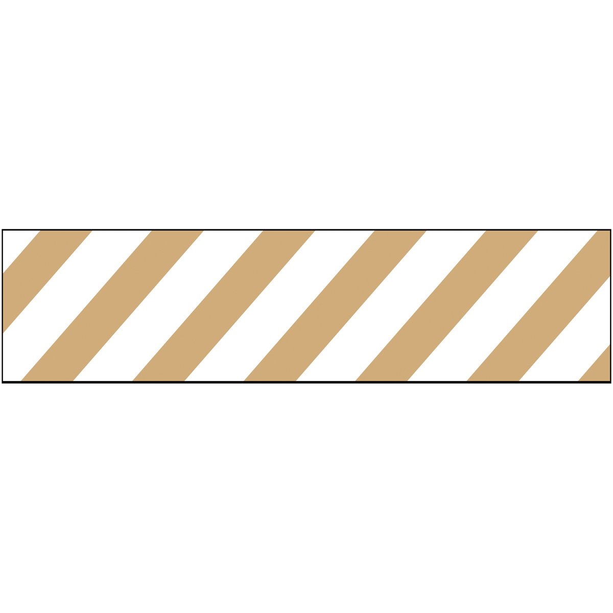 American Crafts Gold Stripe-Glitter Ribbon 7/8 3Y, Acrylic, Multicolour