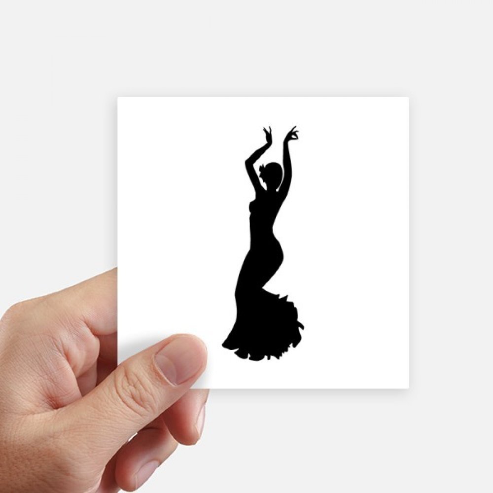 Sticker danse folklorique 10cm autocollant pc portable valise moto lot de 8