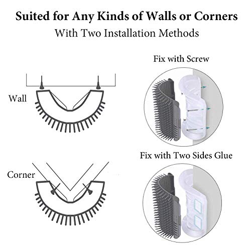 2 confezioni da 2 gatti auto-toelettatura con erba...