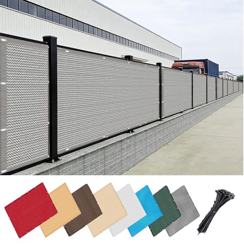 Malla de ocultación para jardín gris y cubierta de balcón cortavientos de 60x200 2