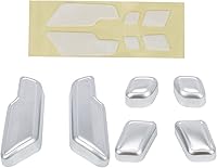 Vista 7 de Compatible con Mercedes Benz, Accesorios de Cubierta de Botón de Ajuste de Asiento de Puerta, Calcomanías de Botones de Ajuste de Asiento para Clase