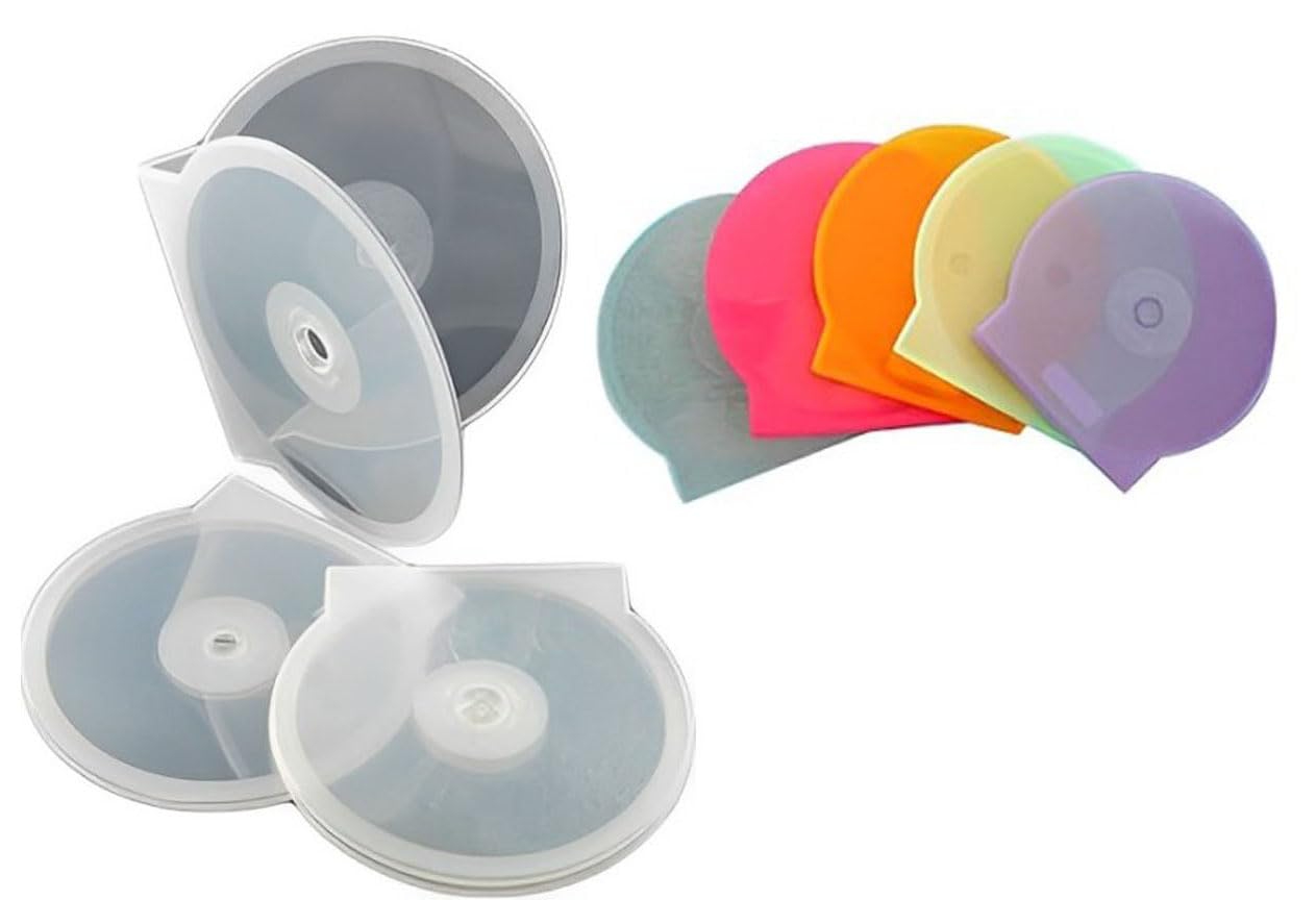 Professional CD DVD Plastic Shell Case/Cover White Pack of (15)