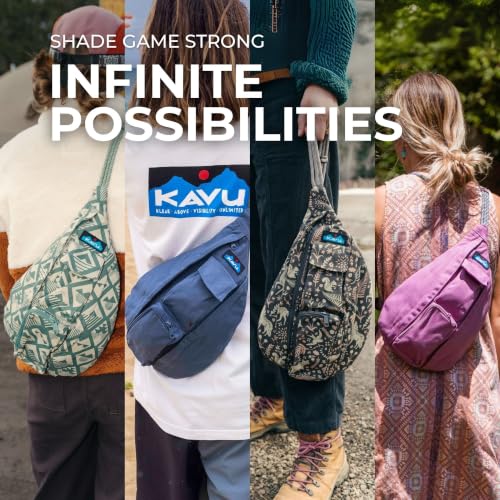 Image of KAVU Mini Rope Bag, Cotton Canvas Crossbody Sling for Travel