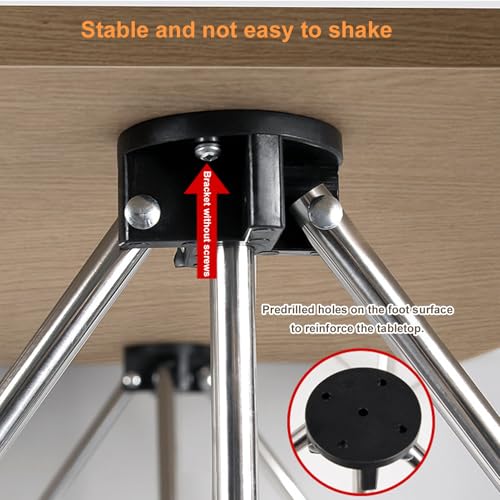 Support de table de travail en acier inoxydable premium SIXRUN télescopique rigide - 5