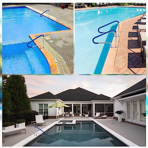 image for Hopky Pool Handrail 40x32 inch 304 Stainless Steel Swimming Pool Stair