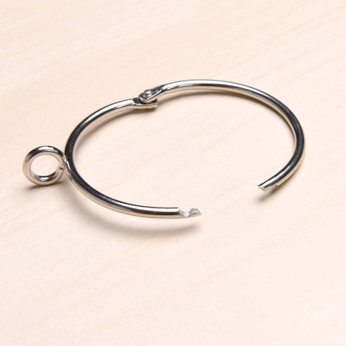 20pcs Open Curtain Rings with Hook, Iron Big and Small Ring