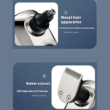 9.0 Ultra Shaver, Head Shavers for Bald Men, 6-in-1 Electric Razor - Led Display Rechargeable Head Shaving Kit with USB-C Fast Charge, IPX7 Waterproof (Set-a-9 Blades)