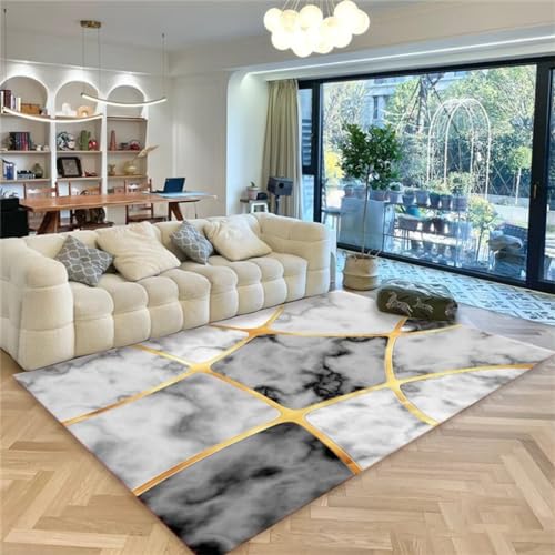 Tapis chambre grand modèle gris marbre pour espace de jeu enfant